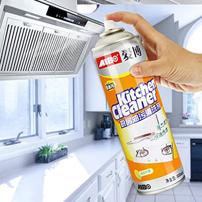Multipurpose Bubble Foam Cleaner Kitchen Cleaner Spray Oil  Grease Stain Remover Chimney Cleaner Spray Bubble Cleaner All Purpose Foam Degreaser Spray (500 Ml) - second image