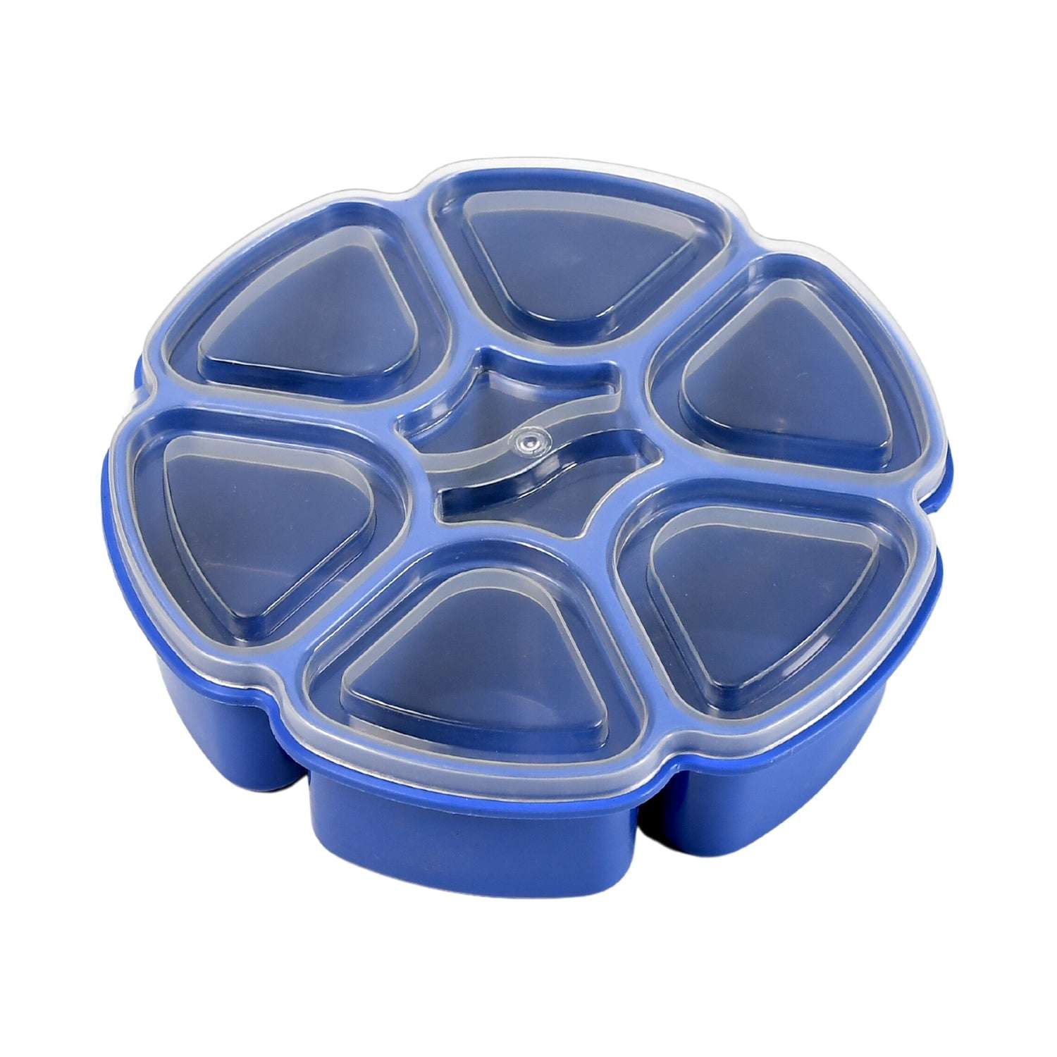 Unique Design Multipurpose Masala  Spice Box Container Spice Box For Kitchen  Masala Container  ( Plastic 7 Section ) - LootFaat