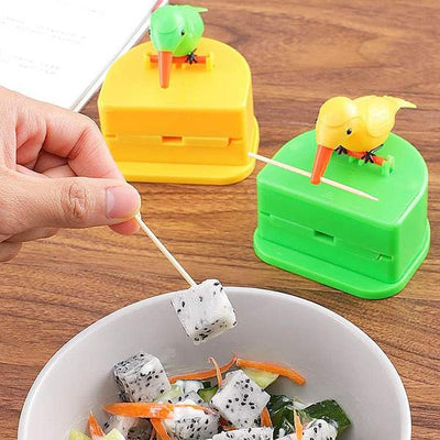 Portable Automatic Bird Toothpick Storage Box - second image