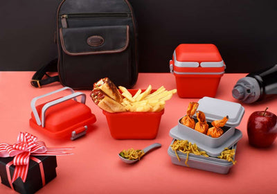 Airtight Lunch Box With Handle  Push Lock - second image