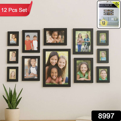 12-Piece Black Photo Frame Set | Gallery Wall Decor