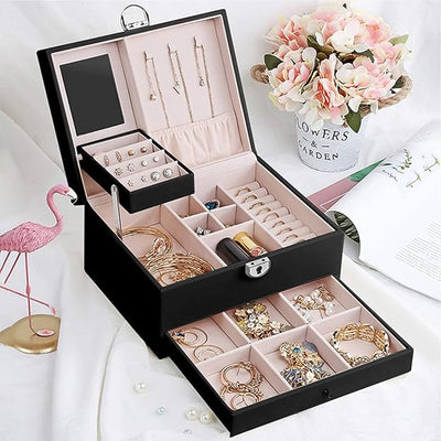 Multi-layer Jewellery Organizer Box - (1 Pc)