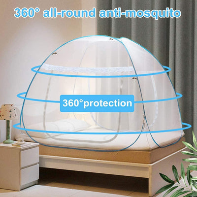 Premium Polyester Foldable Mosquito Net Tent (100 Cm Long  1 Pc) - second image