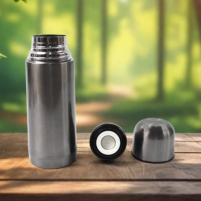Stainless Steel  Hot And Cold Water Bottle With Push-down Lid (350ml) - second image