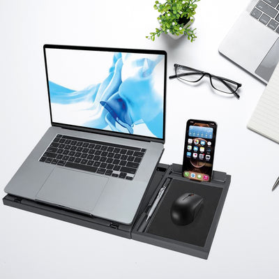 Portable Laptop Stand - Foldable, Adjustable, Ergonomic with Free Phone Stand