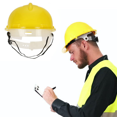 Yellow Plastic Hard Hat Construction Cap (1pc Only) - second image
