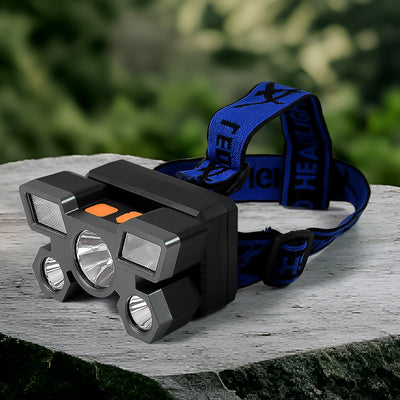 USB Rechargeable 5 LED Headlamp - Lightweight & Portable