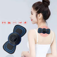 Mini Portable EMS Neck Massager for Lymphatic Drainage & Pain Relief