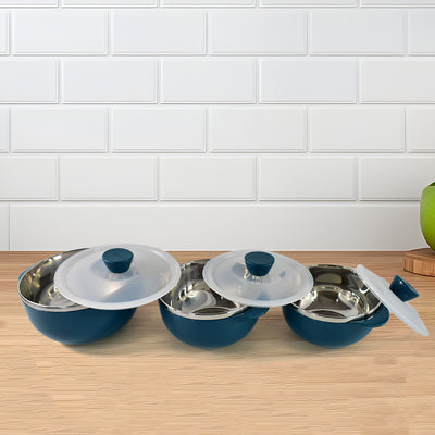 Apex Microwave-safe Serving Bowl 3 Pcs Set (700ml 1000ml 1400ml) - second image