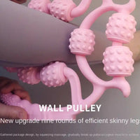 Muscle Massage Roller 10 Wheels Relieve Soreness Leg Muscle Roller Fitness Roller Muscle Relaxer Massage Roller Ring Clip All Round Massaging Uniform Force Elastic Pp Drop Shaped For Home Use (1 Pc) - LootFaat
