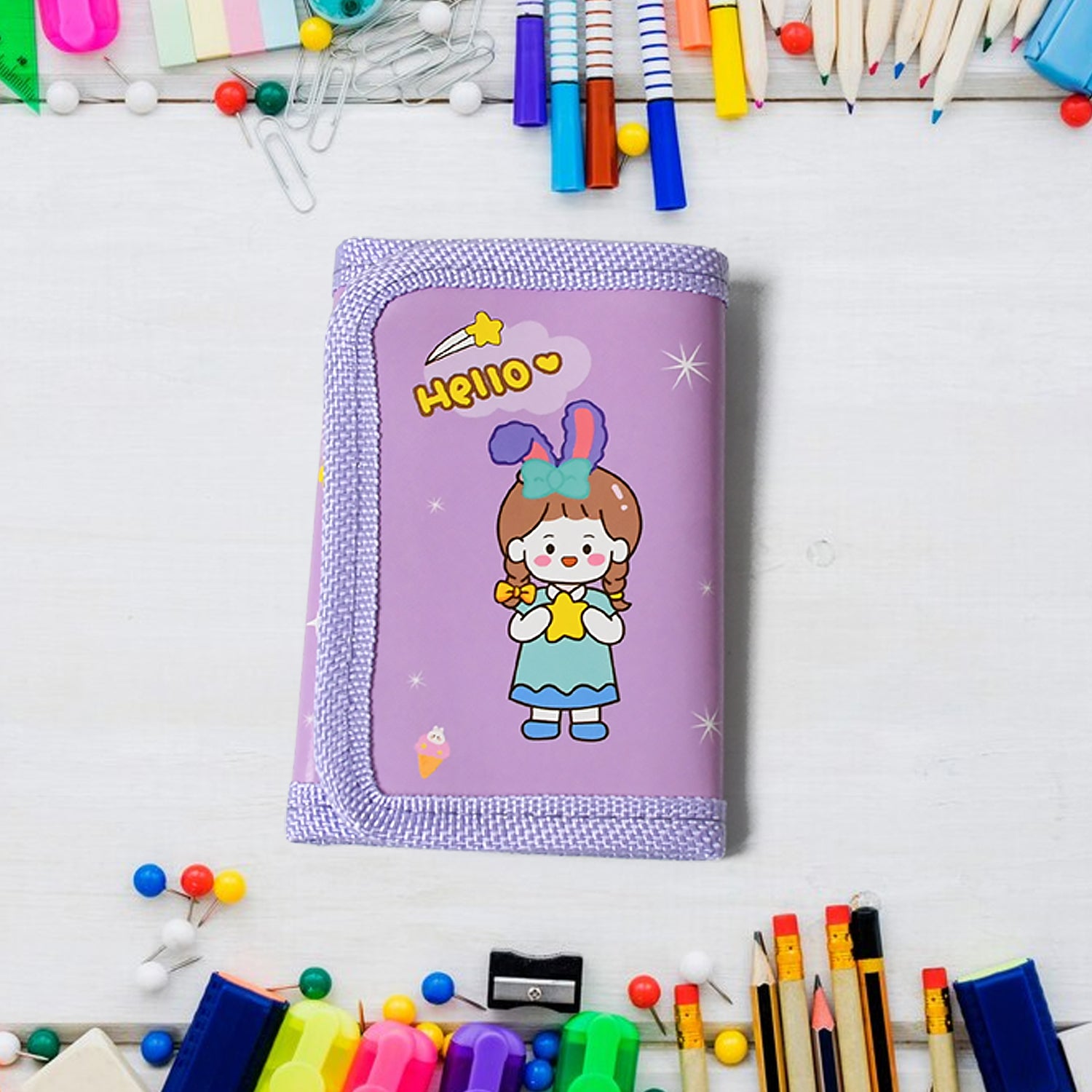 Stationery Set For Girls And Boys  Kids Return Gift - 7 In 1 School Items For Kids-pencils Eraser Sharpener Pouch Pencil Extender  Birthday Gift Idea Stationary Kit Set For School Kids (Pack Of 7 Pcs Set) - LootFaat