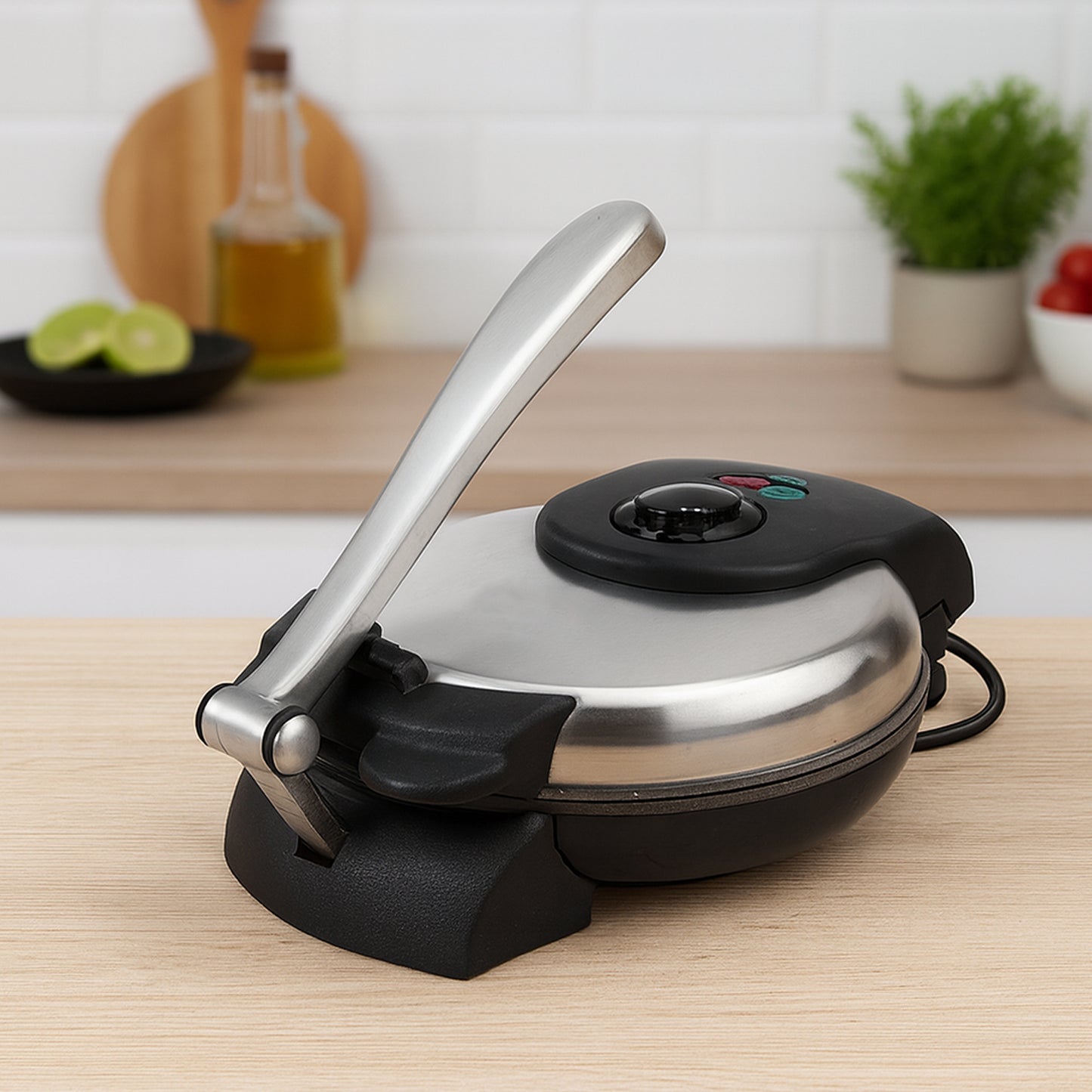 Orbit Roti & Khakra Maker - 1000W Stainless Steel Flatbread Maker