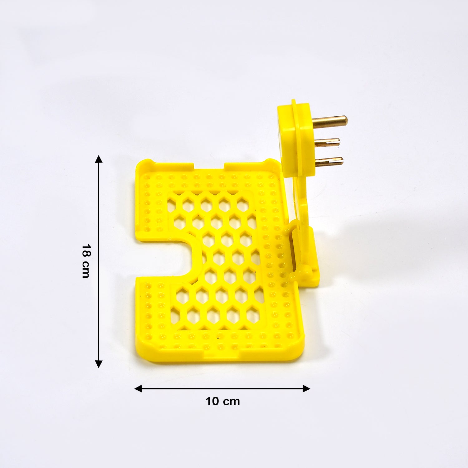 Multi-purpose Wall Holder Stand For Charging Mobile Just Fit In Socket And Hang (Yellow) - LootFaat