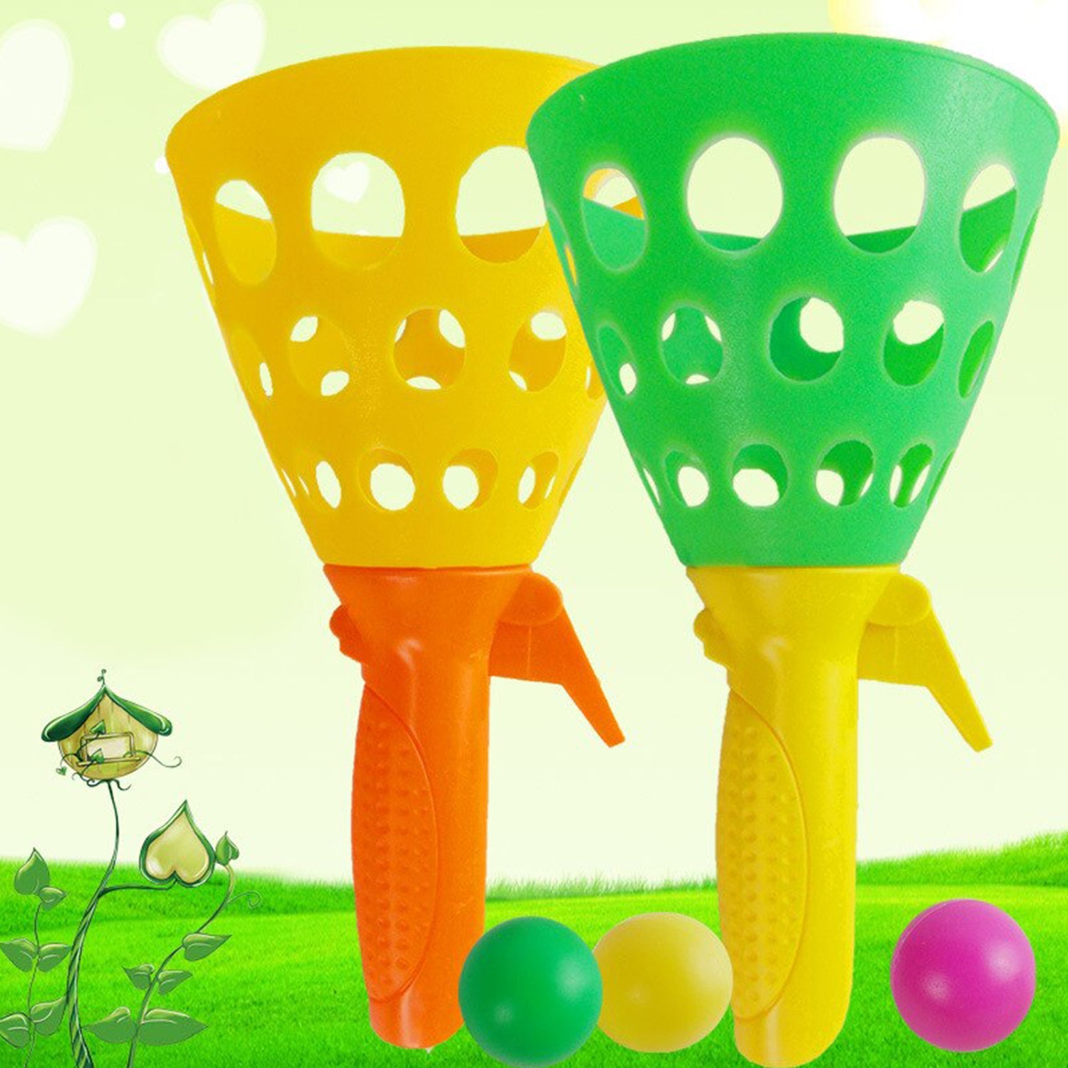 Catapult Butt Ball Toy Widely Used By Kids And Childrens For Playing And Entertainment Purposes And All Etc. - LootFaat