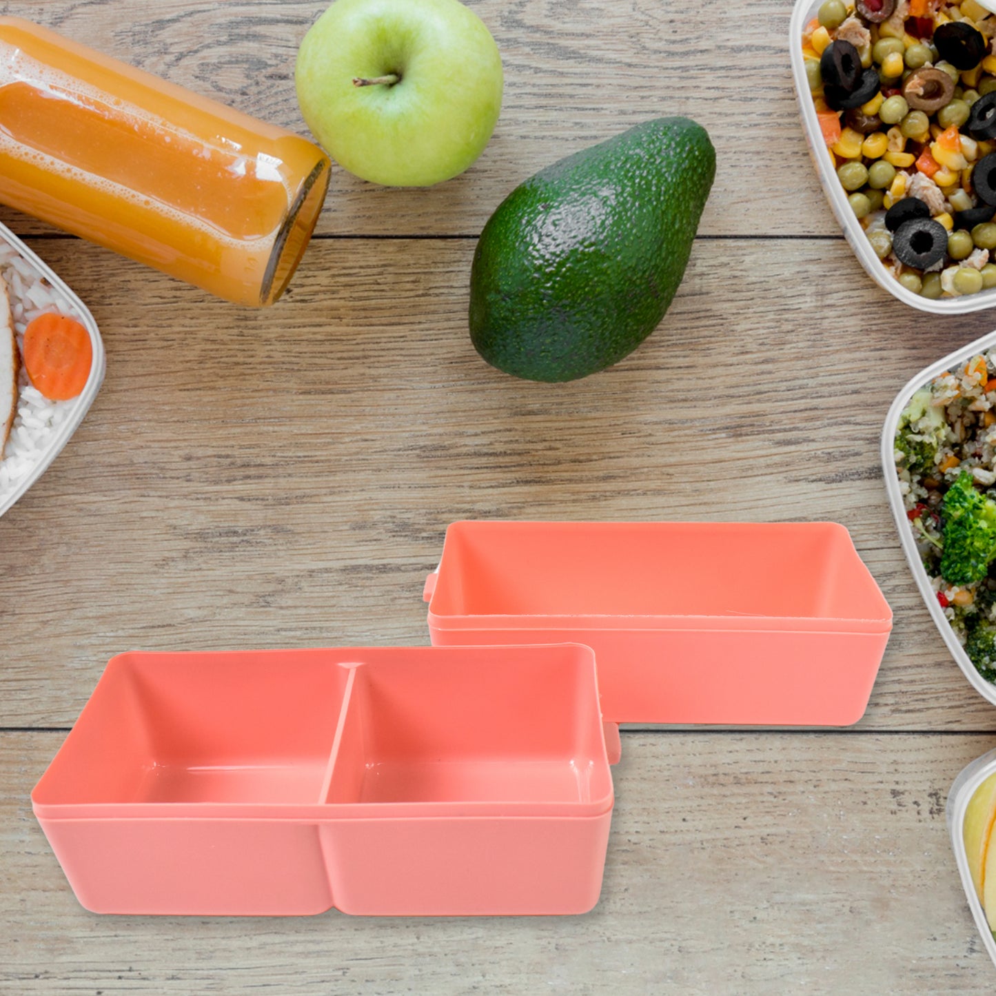 3-Layer Leakproof Lunch Box with 3 Compartments for Office & Kids