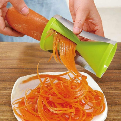 Vegetable Spiralizer - Handheld Stainless Steel Slicer for Zucchini, Carrots & More