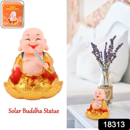 Solar Power Moving Buddha Car Ornament (1 Pc) - LootFaat