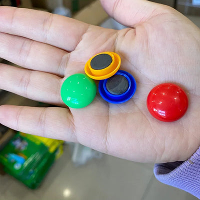 (Set of 10) Magnet Button Durable Magnetic Button Children Experiment Magnet Set  Magnet Toy Sets Round Shaped Magnet Set - second image