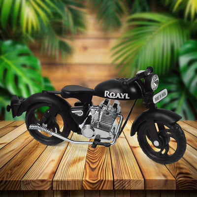 Metal Bullet Bike Toy Model with Side Stand - Miniature Motorcycle for Kids (Mix Color) - second image