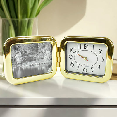 Portable Foldable Desk Clock  Space-saving And Stylish (1 Pc) - second image