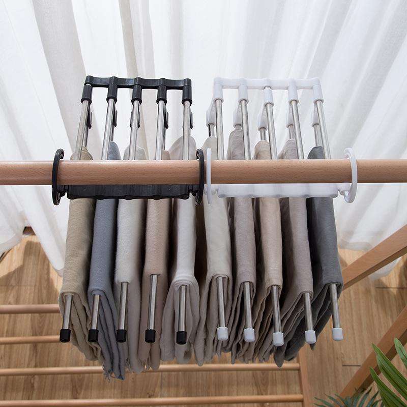 Adjustable Trouser Pants Hanger Organizer - LootFaat