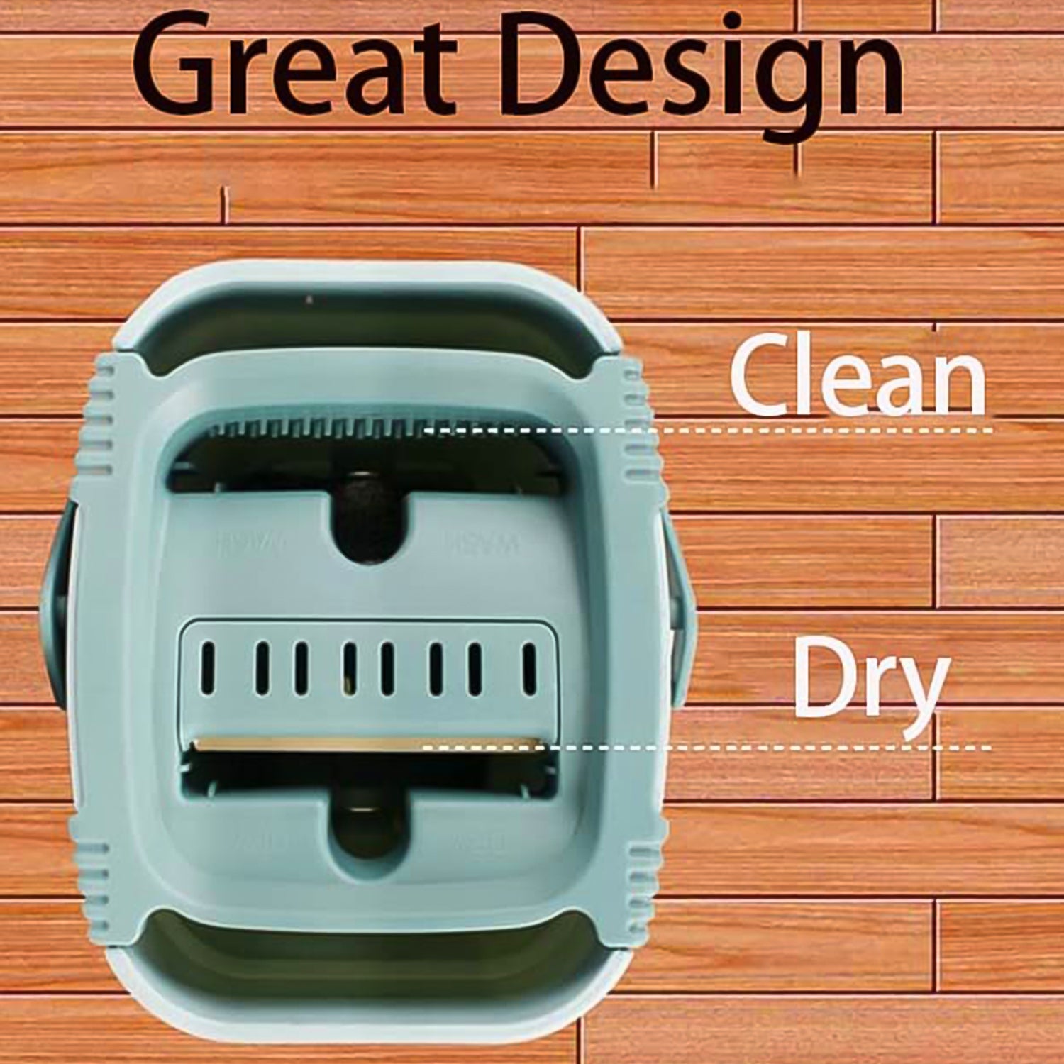 Scratch Cleaning Mop With 2 In 1 Self Clean Wash Dry Hands Free Flat Mop - LootFaat