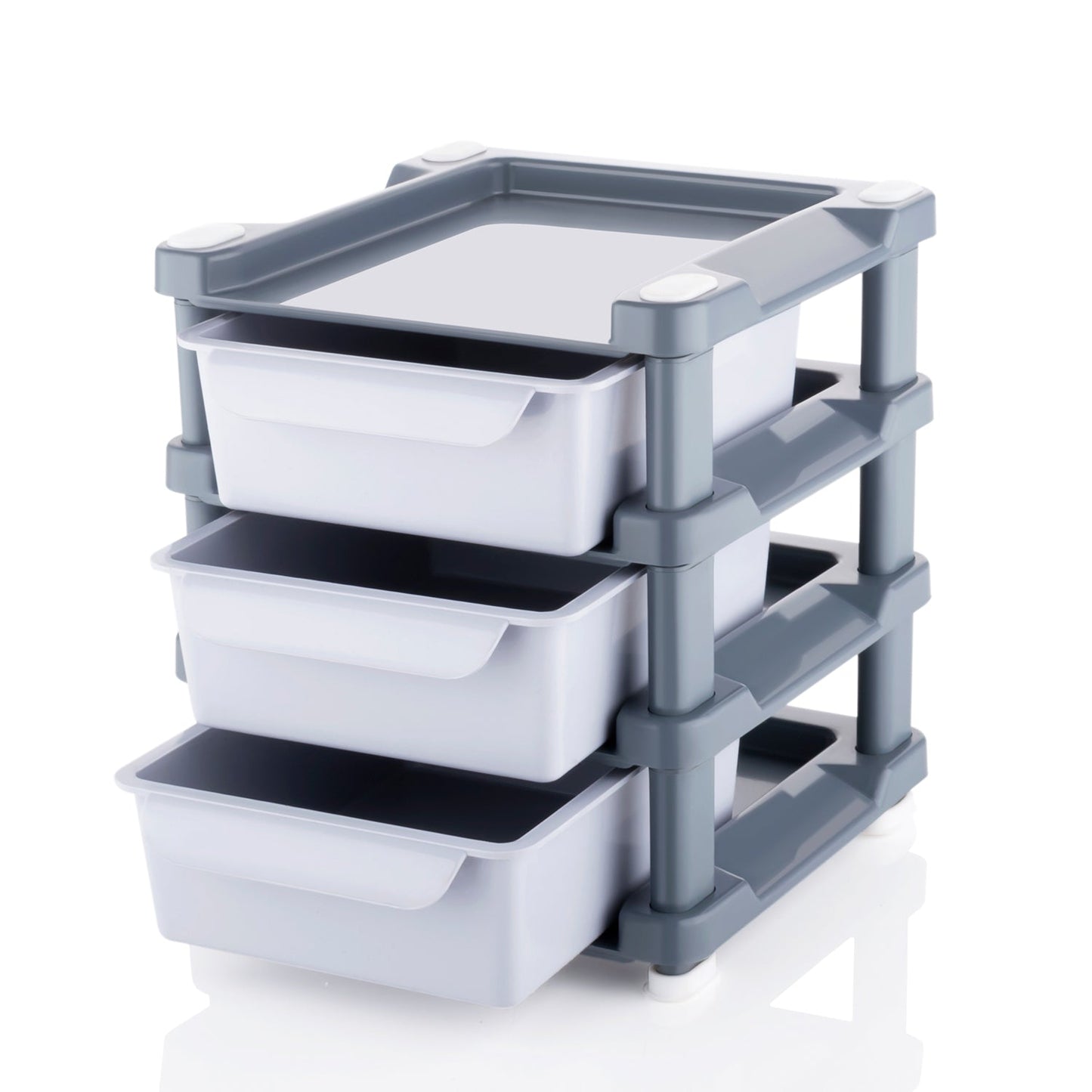 Mini 3 Layer Drawer Used For Storing Makeup Equipments And Kits Used By Womens And Ladies. - LootFaat