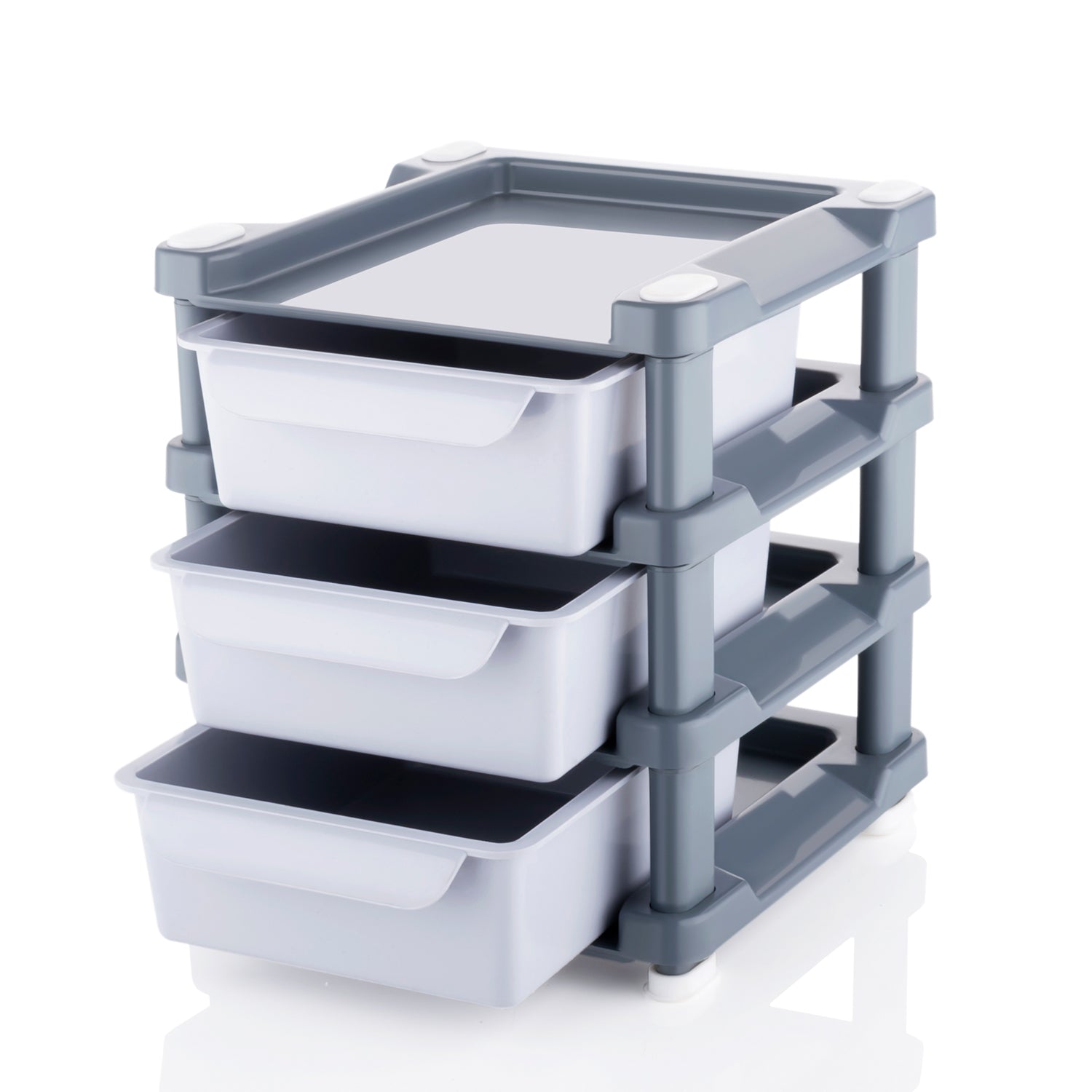 Mini 3 Layer Drawer Used For Storing Makeup Equipments And Kits Used By Womens And Ladies. - LootFaat