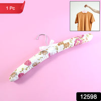 Premium Padded Floral Clothes Hanger (1 Pc)