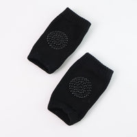 Black Wool Knit Toddler Leg Warmers - Knee Protection