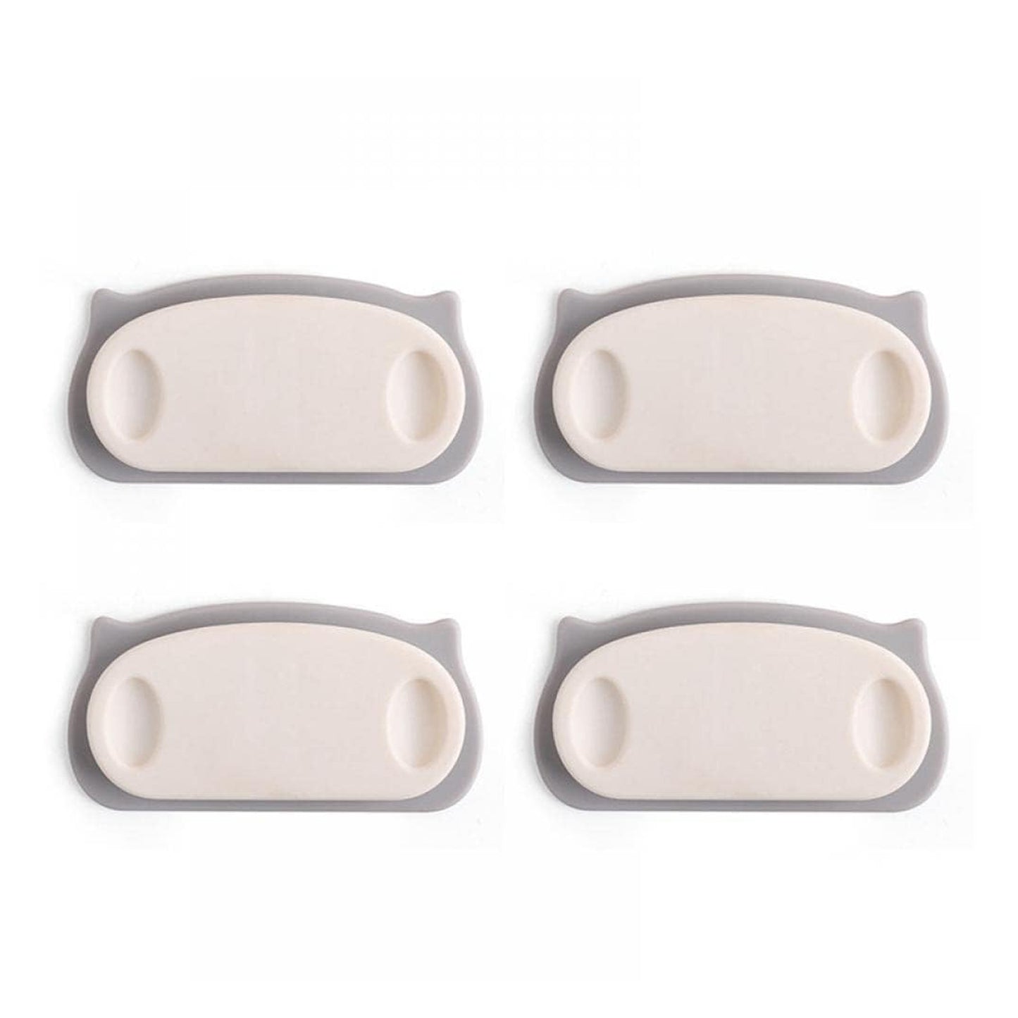 Pig Plug Wire Organizer Cable Holder Clips With Self-adhesive Pad (4 Pcs Set) - LootFaat