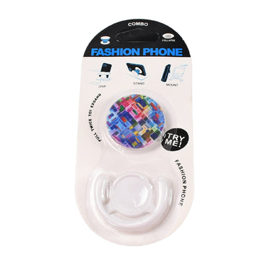 12731 Fashion Design Pop Up Mobile Phone Grip Holder Smart Phone Bracket Phone Stand  Grip With Popclip Car Mount Flowers Pasley - second image