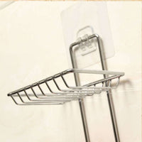 Kitchen Bathroom Soaps Storage Rack With 2 Hook For Home - LootFaat