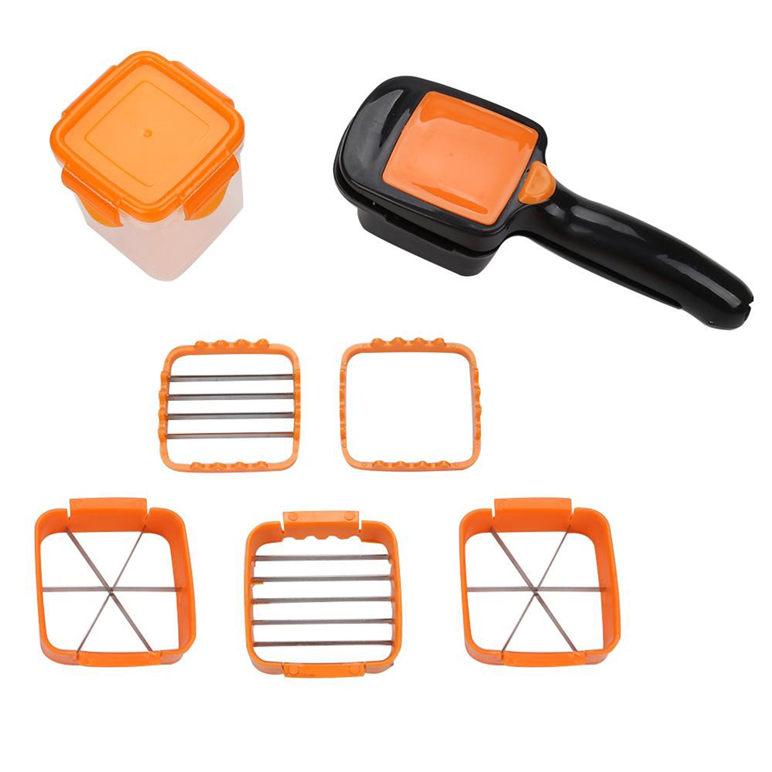 5 In 1 Nicer Dicer Used For Cutting And Shredding Of Various Types Of Food Stuff In All Kitchen Purposes. - LootFaat