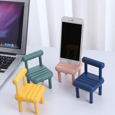 8886 Mobile Phone Holder Mini Chair Cell Phone Stand Portable Smartphone Dock Cellphone Holder For Desktop Design Compatible With All Mobile Phones (1 Pc) - second image