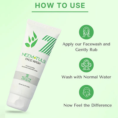 Zequz Neem  Tulsi Face Wash - (1 Pc  100 Ml) - second image