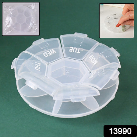 7-sided Portable Pill Box Medicine Planner Small Case - LootFaat