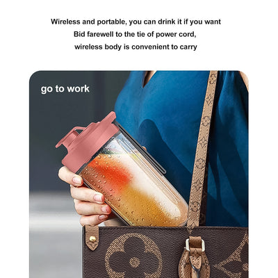 Portable Small Juicer Blender With Water Bottle  Cup (2 Pc Set) - second image