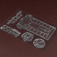 Reusable Rubber Stamp Tpr Stamp Diy Accessories Good Stamping Effect Diy Transparent Stamp Stick Repeatedly For Envelope For Diary For Invitation Letter Photo Album Decoration For Paper Crafts (Mix Design  1 Set) - LootFaat