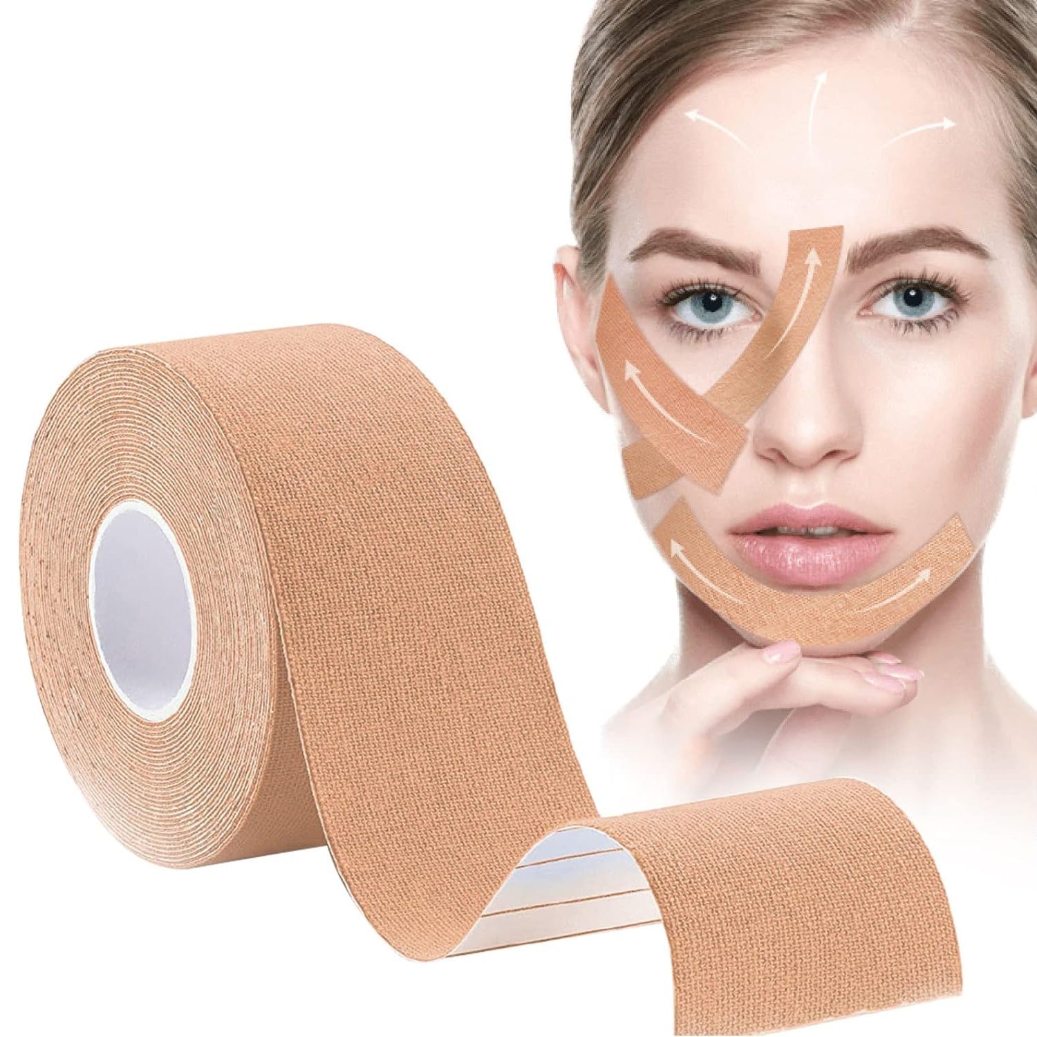 Face Lifting Tape Myofascial Face Tightening Tape 2.5 Cm X 5 M (1 Pc) - LootFaat
