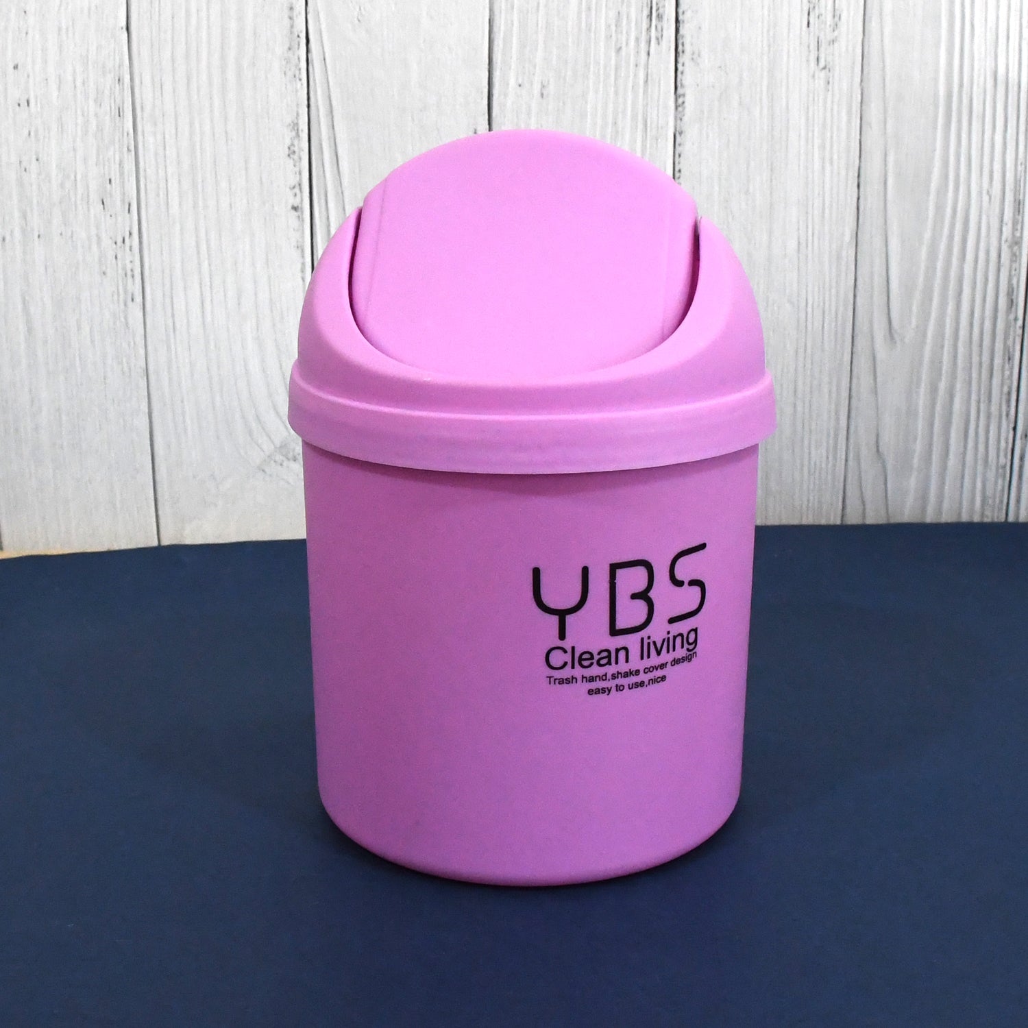 Mini Trash Can With Lid Small Tiny Trash Bin (18x13 Cm  1 Pc) - LootFaat