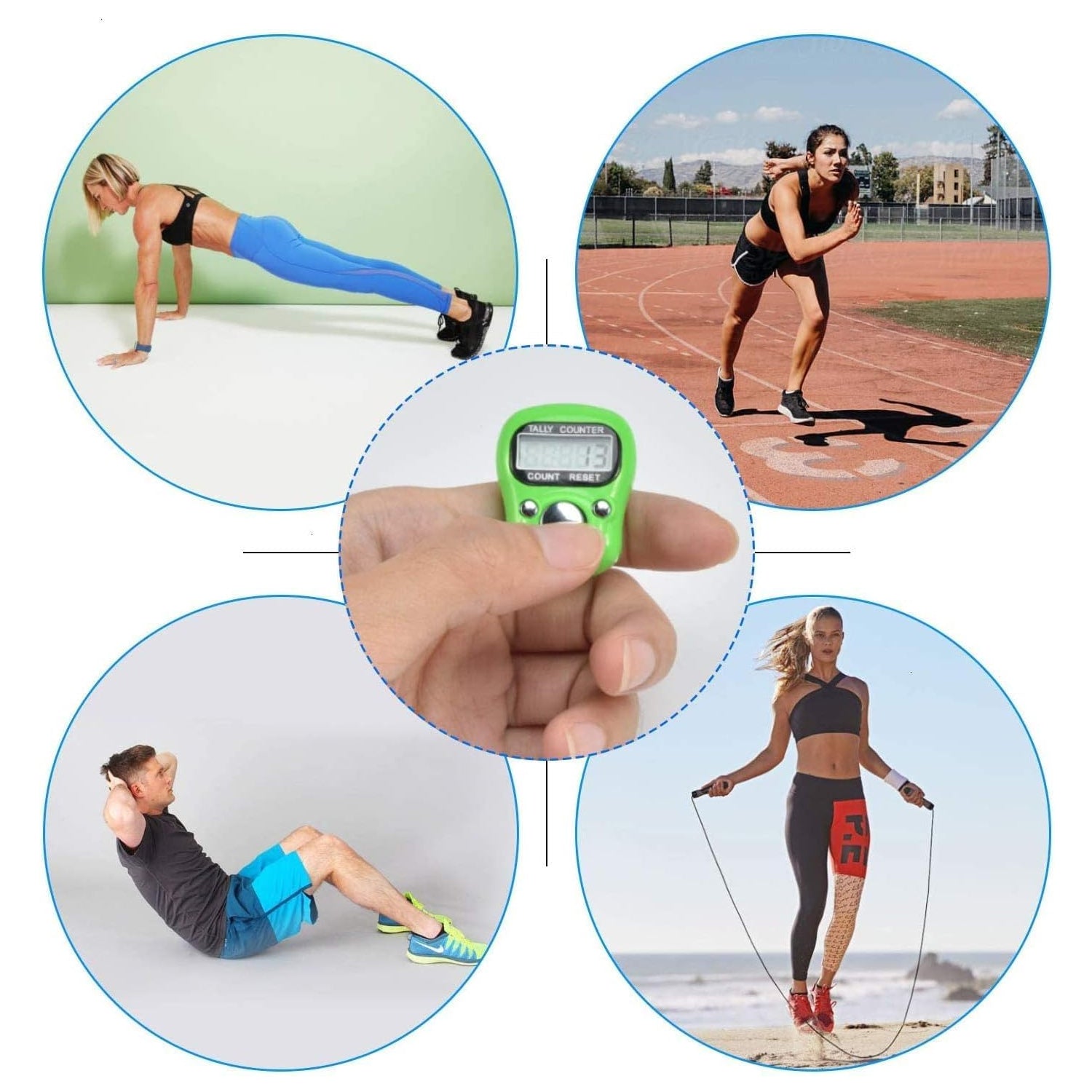 Plastic Portable Rotating Digital Finger Counter (1 Pc) - LootFaat