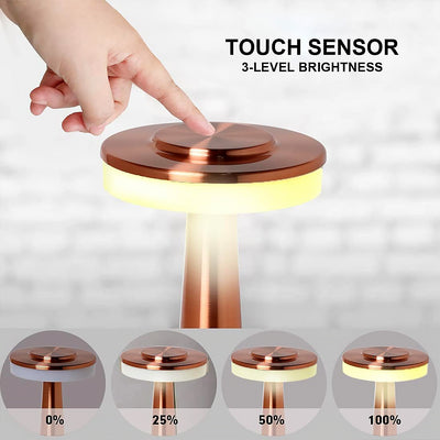 Touch Control LED Desk Lamp - Rechargeable, Dimmable, 3 Color Modes
