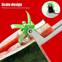 7160 Stainless Steel Washable Watermelon Cutter Windmill Slicer Cutter Peeler For Homesmart Kitchen Tool Easy To Use