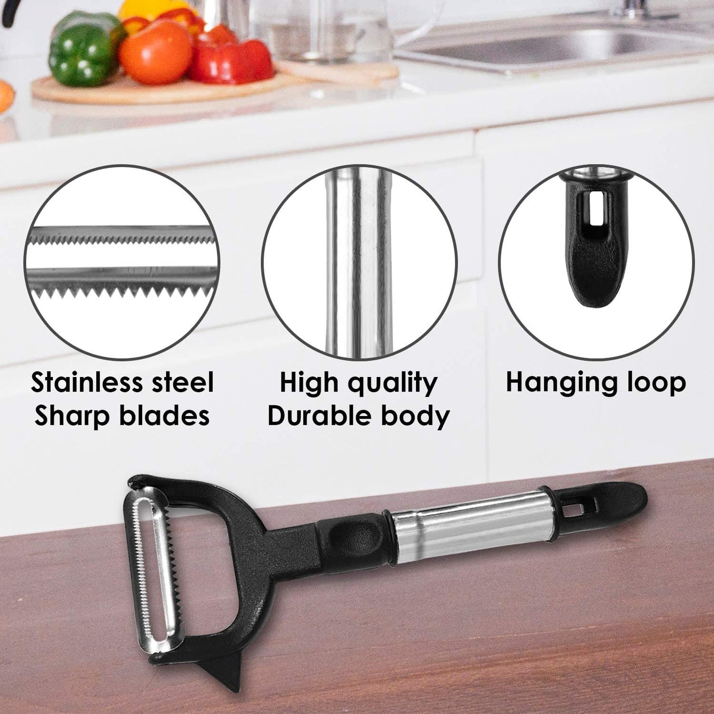 2-in-1 Double Julienne And Vegetable Peeler - LootFaat