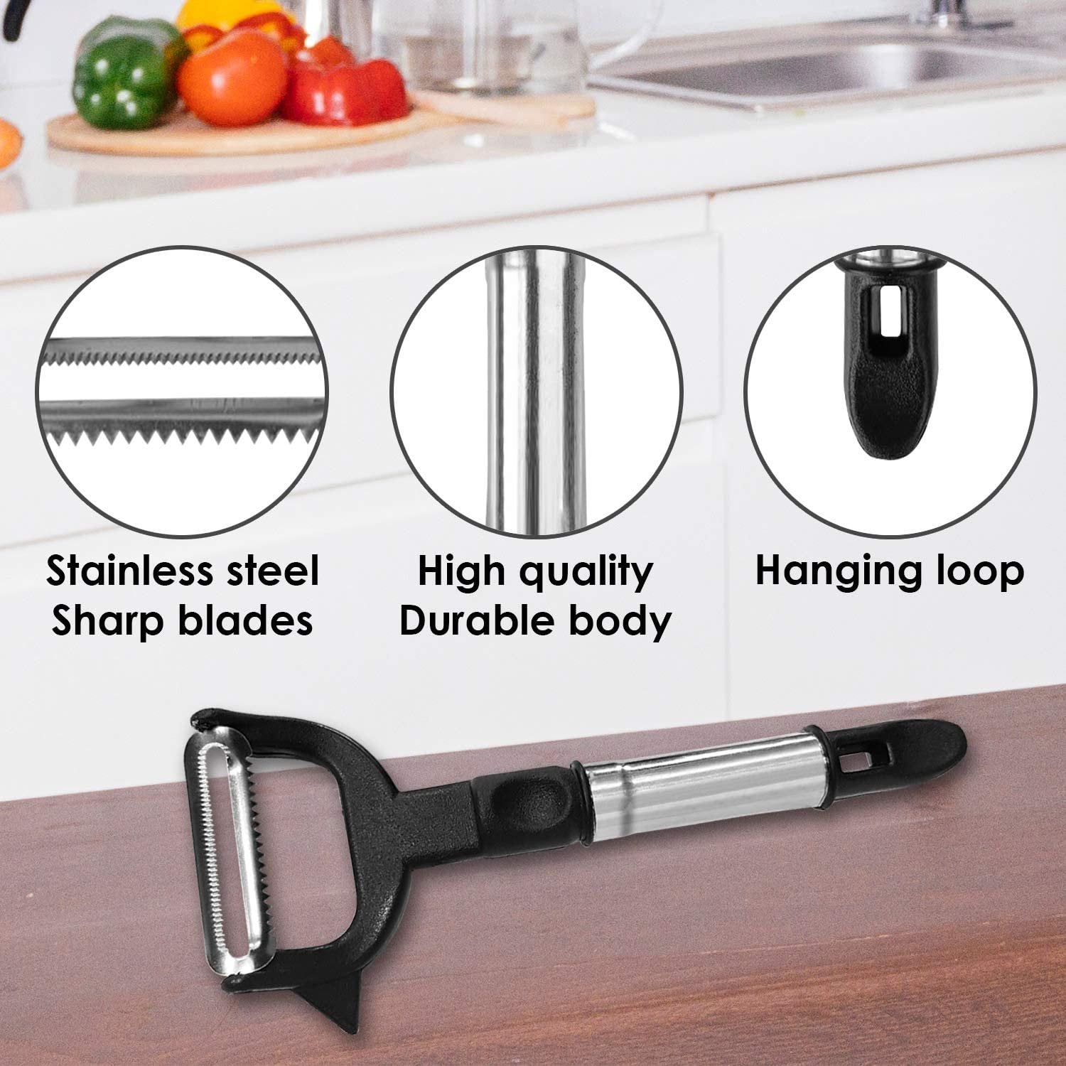 2-in-1 Double Julienne And Vegetable Peeler - LootFaat