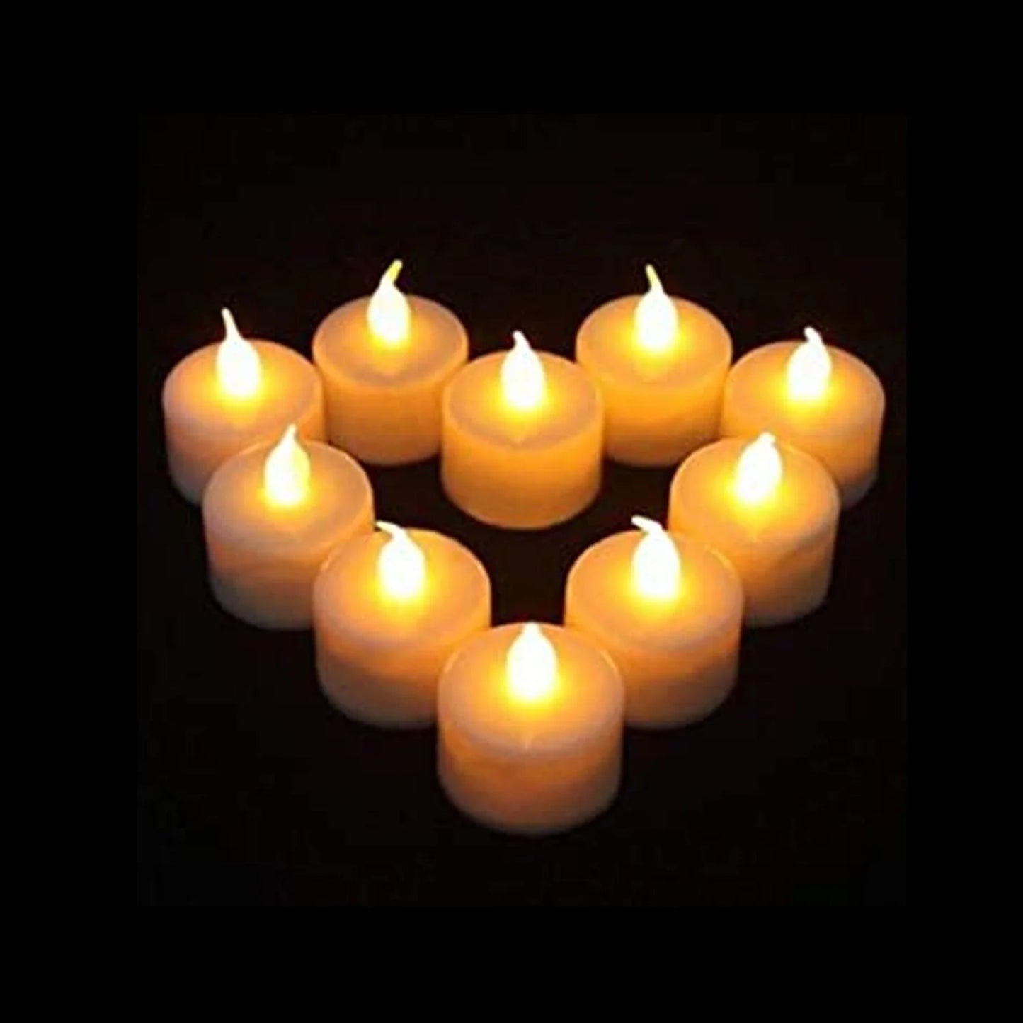 1222a Festival Decorative - Led Tealight Candles  Battery Operated Candle Ideal For Party Wedding Birthday Gifts (12pc)(White)