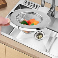 Medium Size Stainless Steel Sink Strainer Kitchen Drain Basin Filter Stopper Drainer - LootFaat