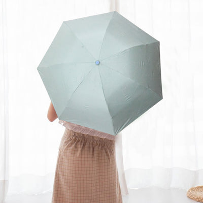 3 Fold Manual Open Umbrella  Windproof Sunproof  Rainproof With Sturdy Steel Shaft  Easy To Hold  Carry  Umbrella For Women Men  Kids (1 Pc) - second image
