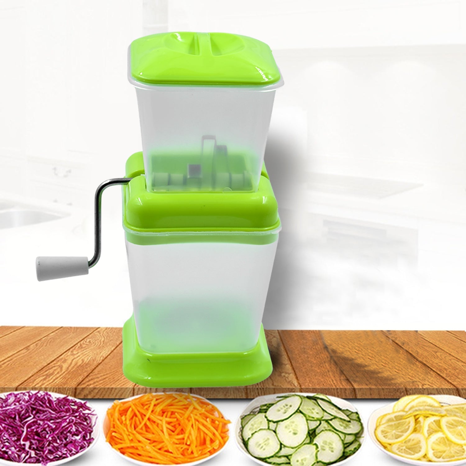 Small Onion Chopper  Vegetable Chopper Quick Cutter With Rotating Blade - LootFaat